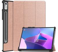 Case2go - étui pour tablette lenovo tab p11 pro gen 2 etui Étui pour tablette Lenovo Tab P11 Pro 2nd Gen - 11.2 Pouce - Mallette à trois volets - Protection ultime - Rose l'or