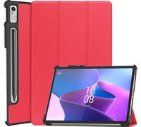 Case2go - étui pour tablette lenovo tab p11 pro gen 2 etui Étui pour tablette Lenovo Tab P11 Pro 2nd Gen - 11.2 Pouce - Mallette à trois volets - Protection ultime - Rouge