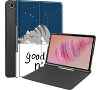 Case2go - étui pour tablette Lenovo Tab Plus etui Étui pour tablette Lenovo Tab Plus 2024 - 11.5 Pouce - Coffret à livres - Protection ultime - Bonne nuit