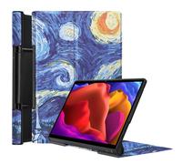 Case2go - étui pour tablette Lenovo Yoga Tab 13 housse Étui pour tablette Lenovo Yoga Tab 13 (2021) - 13 Pouce - Mallette à trois volets - Protection ultime - Sterrenhemel