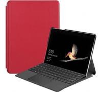Case2go - étui pour tablette Microsoft Surface Go 1/2/3 coque Étui pour tablette Microsoft Surface Go / Go 2 / Go 3 / Go 4 - 10 Pouce - Mallette à trois volets - Protection ultime - Rouge