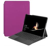 Case2go - étui pour tablette Microsoft Surface Go 1/2/3 coque Étui pour tablette Microsoft Surface Go / Go 2 / Go 3 / Go 4 - 10 Pouce - Mallette à trois volets - Protection ultime - Pourpre