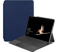 Case2go - étui pour tablette Microsoft Surface Go 1/2/3 coque Étui pour tablette Microsoft Surface Go / Go 2 / Go 3 / Go 4 - 10 Pouce - Mallette à trois volets - Protection ultime - Sombre Bleu