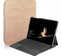 Case2go - étui pour tablette Microsoft Surface Go 1/2/3 coque Étui pour tablette Microsoft Surface Go / Go 2 / Go 3 / Go 4 - 10 Pouce - Mallette à trois volets - Protection ultime - Rose l'or