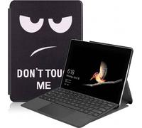 Case2go - étui pour tablette Microsoft Surface Go 1/2/3 coque Étui pour tablette Microsoft Surface Go / Go 2 / Go 3 / Go 4 - 10 Pouce - Mallette à trois volets - Protection ultime - Don’t touch me