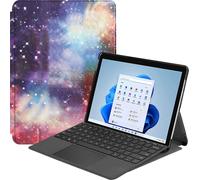 Case2go - étui pour tablette Microsoft Surface Pro 8 coque Étui pour tablette Microsoft Surface Pro 8 (13 Inch) - 12.3 Pouce - Mallette à trois volets - Protection ultime - Galaxy