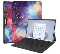 Case2go - étui pour tablette Microsoft Surface Pro 9 etui Étui pour tablette Microsoft Surface Pro 9 - 13 Pouce - Avec fonction de support - Protection ultime - Galaxy