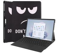 Case2go - étui pour tablette Microsoft Surface Pro 9 etui Étui pour tablette Microsoft Surface Pro 9 - 13 Pouce - Avec fonction de support - Protection ultime - Don’t touch me