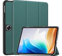 Case2go - étui pour tablette OnePlus Pad Go coque Étui pour tablette OnePlus Pad Go/ Oppo Pad Air2/Oppo Pad Neo - 11.35 Pouce - Mallette à trois volets - Protection ultime - Sombre Vert