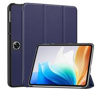 Case2go - étui pour tablette OnePlus Pad Go coque Étui pour tablette OnePlus Pad Go/ Oppo Pad Air2/Oppo Pad Neo - 11.35 Pouce - Mallette à trois volets - Protection ultime - Sombre Bleu