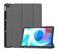 Case2go - étui pour tablette Realme Pad etui Étui pour tablette Realme Pad 10.4 (2021) - 10.4 Pouce - Mallette à trois volets - Protection ultime - Gris