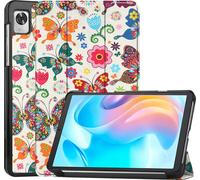 Case2go - étui pour tablette Realme Pad Mini etui Étui pour tablette Realme Pad Mini 8.7 (2022) - 8.7 Pouce - Mallette à trois volets - Protection ultime - Vlinders