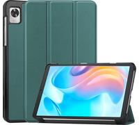 Case2go - étui pour tablette Realme Pad Mini etui Étui pour tablette Realme Pad Mini 8.7 (2022) - 8.7 Pouce - Mallette à trois volets - Protection ultime - Sombre Vert