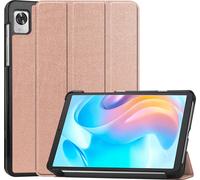 Case2go - étui pour tablette Realme Pad Mini etui Étui pour tablette Realme Pad Mini 8.7 (2022) - 8.7 Pouce - Mallette à trois volets - Protection ultime - Rose l'or
