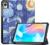 Case2go - étui pour tablette Realme Pad Mini etui Étui pour tablette Realme Pad Mini 8.7 (2022) - 8.7 Pouce - Mallette à trois volets - Protection ultime - Sterrenhemel