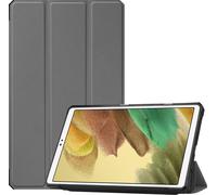 Case2go - étui pour tablette Samsung Galaxy Tab A7 Lite (2021) coque Étui pour tablette Samsung Galaxy Tab A7 Lite (2021) - 8.7 Pouce - Mallette à trois volets - Protection ultime - Gris