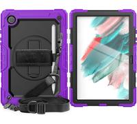 Case2go - étui pour tablette Samsung Galaxy Tab A8 coque Étui pour tablette Samsung Galaxy Tab A8 10.5 (2021) - 10.5 Pouce - Avec protecteur d'écran intégré - Protection ultime - Pourpre