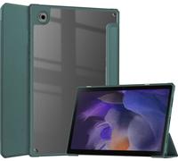 Case2go - étui pour tablette Samsung Galaxy Tab A8 coque Étui pour tablette Samsung Galaxy Tab A8 10.5 (2021) - 10.5 Pouce - Mallette à trois volets - Protection ultime - Sombre Vert