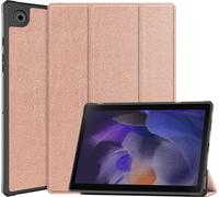 Case2go - étui pour tablette Samsung Galaxy Tab A8 coque Étui pour tablette Samsung Galaxy Tab A8 10.5 (2021) - 10.5 Pouce - Mallette à trois volets - Protection ultime - Rose l'or