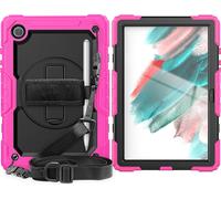Case2go - étui pour tablette Samsung Galaxy Tab A8 coque Étui pour tablette Samsung Galaxy Tab A8 10.5 (2021) - 10.5 Pouce - Avec protecteur d'écran intégré - Protection ultime - Magenta