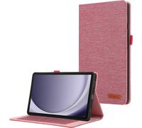 Case2go - étui pour tablette Samsung Galaxy Tab A9 etui Étui pour tablette Samsung Galaxy Tab A9 - 8.7 Pouce - Bibliothèque avec cartes - Protection ultime - Rose