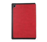 Case2go - étui pour tablette Samsung Galaxy Tab A9 etui Étui pour tablette Samsung Galaxy Tab A9 - 8.7 Pouce - Etui à livres avec support TPU - Protection ultime - Rouge