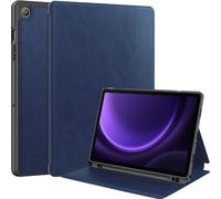 Case2go - étui pour tablette Samsung Galaxy Tab A9 Plus coque Étui pour tablette Samsung Galaxy Tab A9 Plus (2023) - 11 Pouce - Couverture d'entreprise - Protection ultime - Sombre Bleu