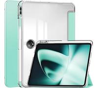 Case2go - étui pour tablette Samsung Galaxy Tab S10 Plus coque Étui pour tablette Oppo OnePlus PAD 2023/Oppo pad 2 - 11.61 Pouce - Mallette à trois volets - Protection ultime - Menthe Vert