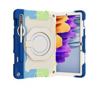 Case2go - étui pour tablette Samsung Galaxy Tab S7 coque Étui pour tablette Samsung Galaxy Tab S7 11.0 (2020) - 11 Pouce - Avec porte-crayon - Protection ultime - Lumière Bleu