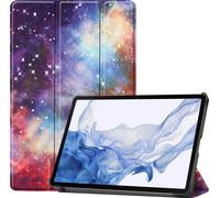 Case2go - étui pour tablette Samsung Galaxy Tab S9 Plus (2023) coque Étui pour tablette Samsung Galaxy Tab S9 Plus/S9 FE Plus (2023) - 12.4 Pouce - Mallette à trois volets - Protection ultime - Galaxy
