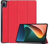 Case2go - étui pour tablette xiaomi pad 5 coque Étui pour tablette Xiaomi Pad 5 / 5 Pro - 11 Pouce - Avec fonction de support - Protection ultime - Rouge