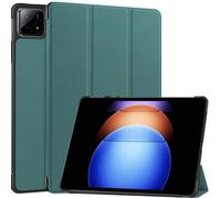 Case2go - étui pour tablette Xiaomi Pad 6S Pro housse Étui pour tablette Xiaomi Pad 6S Pro - 12.4 Pouce - Mallette à trois volets - Protection ultime - Sombre Vert
