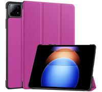 Case2go - étui pour tablette Xiaomi Pad 6S Pro housse Étui pour tablette Xiaomi Pad 6S Pro - 12.4 Pouce - Mallette à trois volets - Protection ultime - Pourpre