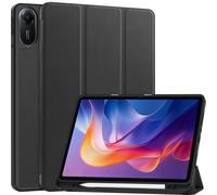 Case2go - étui pour tablette - Xiaomi Redmi Pad 2 - 11 Pouces - Avec fonction Auto/Wake - Fermeture magnétique - Avec porte-crayon - Noir