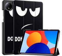 Case2go - étui pour tablette Xiaomi Redmi Pad SE 8.7 coque - Xiaomi Redmi Pad SE 8.7 - 8.7 Pouce - Mallette à trois volets - Protection ultime - Don’t touch me