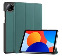 Case2go - étui pour tablette Xiaomi Redmi Pad SE 8.7 coque - Xiaomi Redmi Pad SE 8.7 - 8.7 Pouce - Mallette à trois volets - Protection ultime - Sombre Vert
