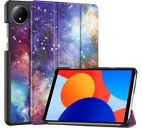 Case2go - étui pour tablette Xiaomi Redmi Pad SE 8.7 coque - Xiaomi Redmi Pad SE 8.7 - 8.7 Pouce - Mallette à trois volets - Protection ultime - Galaxy
