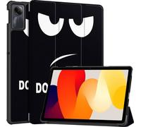 Case2go - étui pour tablette Xiaomi Redmi Pad SE housse Étui pour tablette Xiaomi Redmi Pad SE (2023) - 11 Pouce - Mallette à trois volets - Protection ultime - Don’t touch me