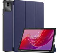 Case2go - Housse compatible avec Lenovo Tab M11 - Fonction Auto/Wake - Housse en simili cuir - Bleu foncé