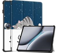 Case2go - Housse compatible avec OnePlus Pad 2/ OnePlus Pad Pro - - Housse de protection pour tablette en cuir TPU - Good Night