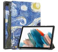 Case2go - Housse compatible avec Samsung Galaxy Tab A9 (2023) 8 pouces - Fonction Auto/Réveil - Housse en simili-cuir - Ciel étoilé