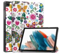 Case2go - Housse compatible avec Samsung Galaxy Tab A9 Plus (2023) 11 pouces - Fonction Auto/Wake Housse en similicuir TPU pour tablette - Papillon