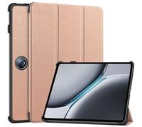 Case2go - Housse compatible OnePlus Pad 2/ OnePlus Pad Pro - - Housse en similicuir TPU pour tablette - Or rose