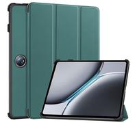 Case2go - Housse compatible OnePlus Pad 2/ OnePlus Pad Pro - - Housse en similicuir TPU pour tablette - vert foncé