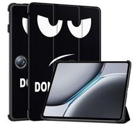 Case2go - Housse compatible OnePlus Pad 2/ OnePlus Pad Pro - - Housse pour tablette en similicuir TPU - Don't touch me