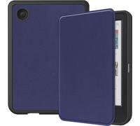 Case2go - Housse pour Kobo Clara BW / Kobo Clara Colour - Sleepcover - 7 Pouce - Fonction Auto / Wake - TPU - Bleu foncé