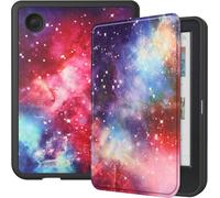 Case2go - Housse pour Kobo Clara BW / Kobo Clara Colour - Sleepcover - 7 Pouce - Fonction Auto / Wake - TPU - Galaxie