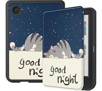 Case2go - Housse pour Kobo Clara BW / Kobo Clara Colour - Sleepcover - 7 Pouce - Fonction Auto / Wake - TPU - Good Night