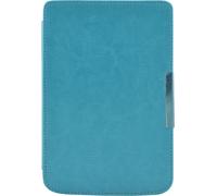 Case2go - Housse pour PocketBook Basic Touch - Fermeture magnétique - 6 Pouce - Fonction Auto / Wake - Cuir Artificiel - Bleu clair