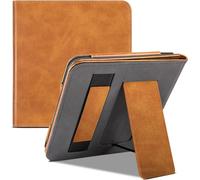 Case2go - Housse pour Tolino Epos 2 - Avec dragonne - 8 Pouce - Fonction Auto / Wake - Faux cuir - Marron